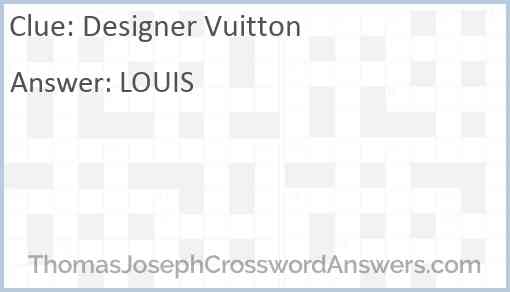 Designer Vuitton Answer