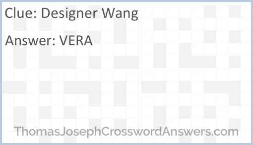 Designer Wang Answer