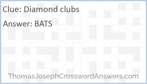 Diamond clubs Answer