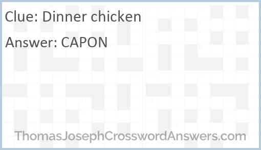 Dinner chicken Answer