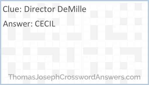 Director DeMille Answer
