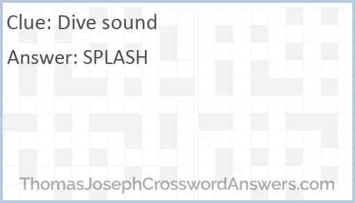 Dive sound Answer