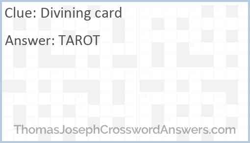 Divining card Answer