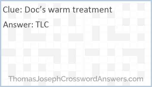 Doc’s warm treatment Answer