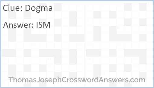 Dogma Answer