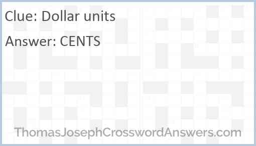 Dollar units Answer