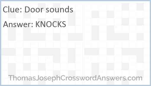 Door sounds Answer