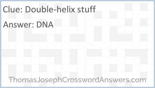 Double-helix stuff Answer