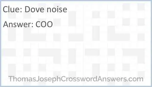 Dove noise Answer