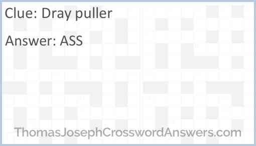 Dray puller Answer