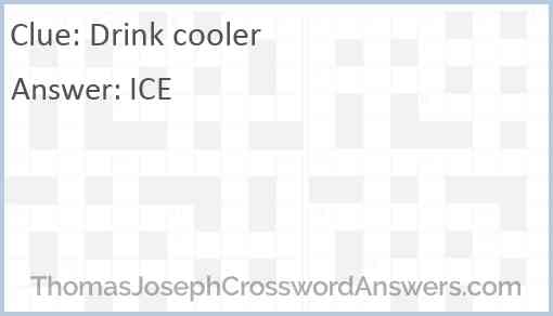 Drink cooler Answer