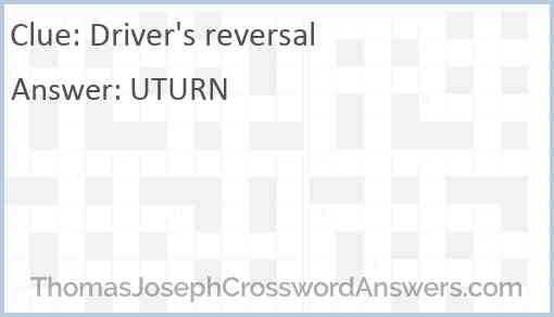 Driver's reversal Answer