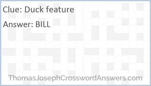 Duck feature Answer