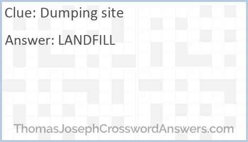 Dumping site Answer
