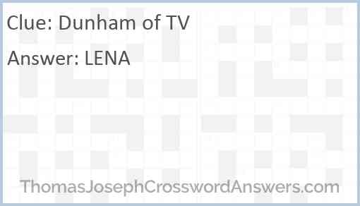 Dunham of TV Answer