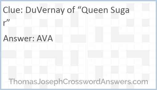 DuVernay of “Queen Sugar” Answer