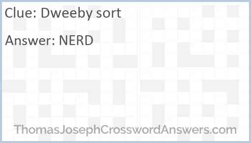 Dweeby sort Answer