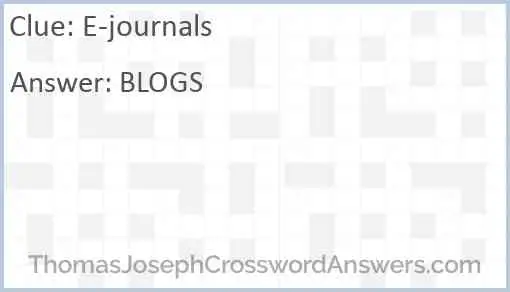 E-journals Answer