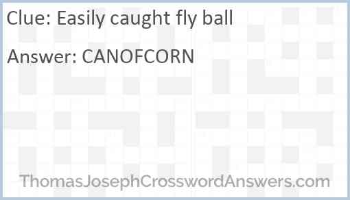 Easily caught fly ball Answer