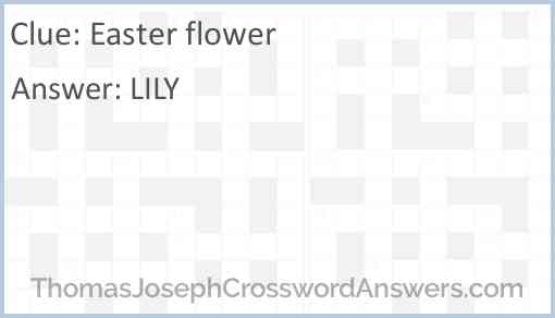Easter flower Answer