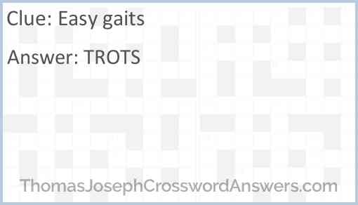 Easy gaits Answer