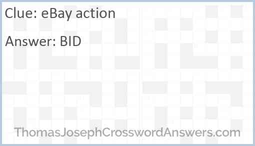 eBay action Answer