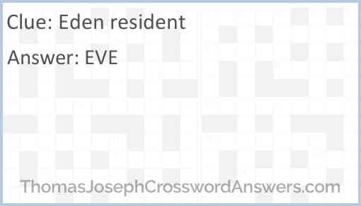 Eden resident Answer
