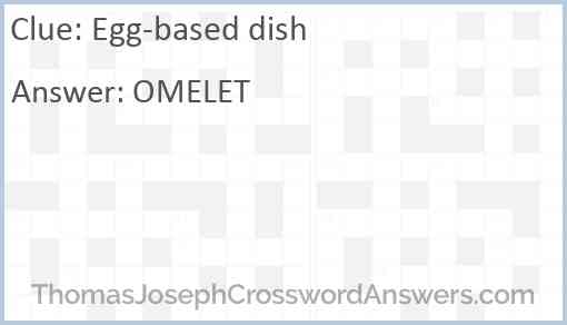 Egg-based dish Answer