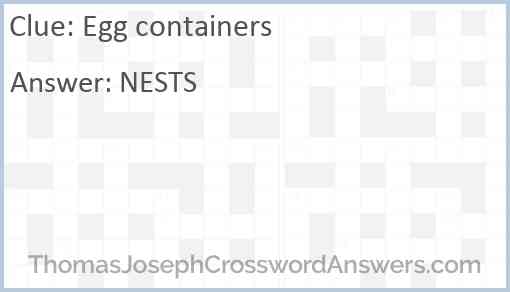 Egg containers Answer