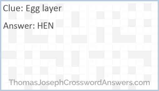 Egg layer Answer