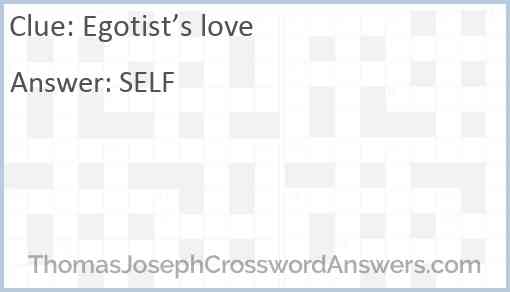 Egotist’s love Answer