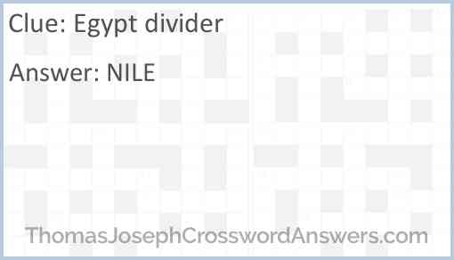 Egypt divider Answer