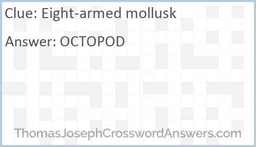 Eight-armed mollusk Answer