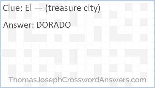 El — (treasure city) Answer