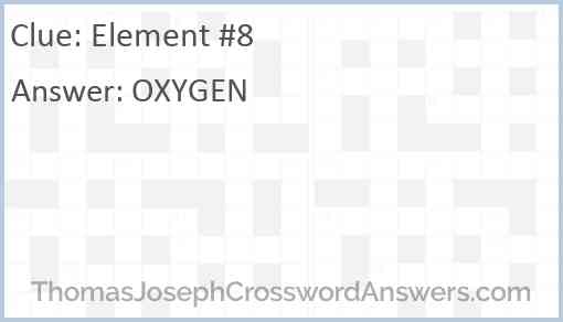 Element #8 Answer