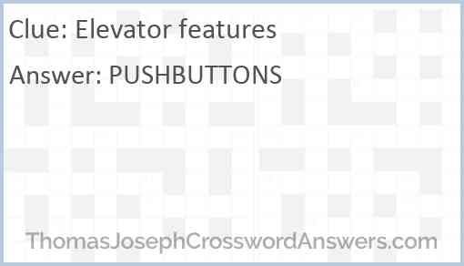 Elevator features Answer