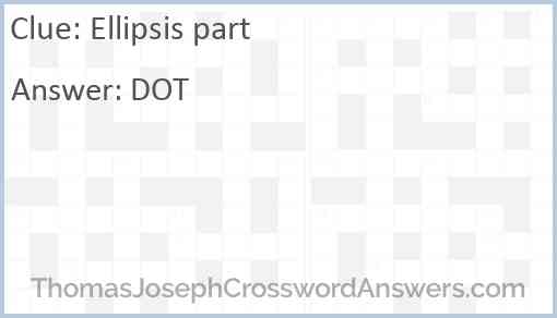 Ellipsis part Answer