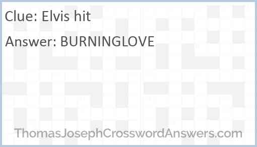 Elvis hit Answer