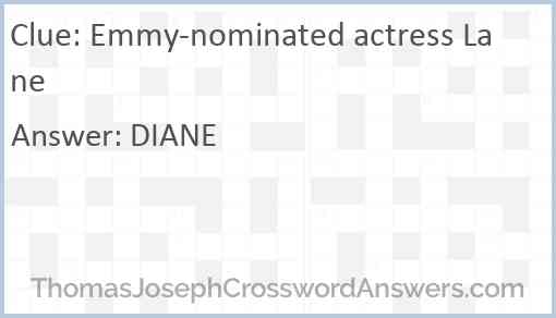 Emmy-nominated actress Lane Answer