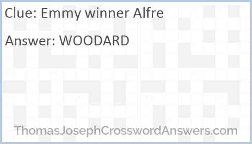 Emmy winner Alfre Answer