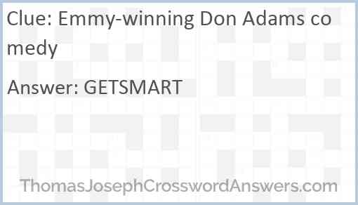 Emmy-winning Don Adams comedy Answer