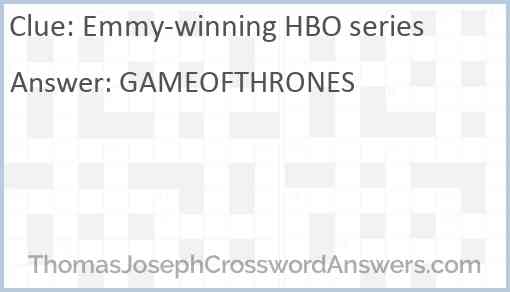 Emmy-winning HBO series Answer