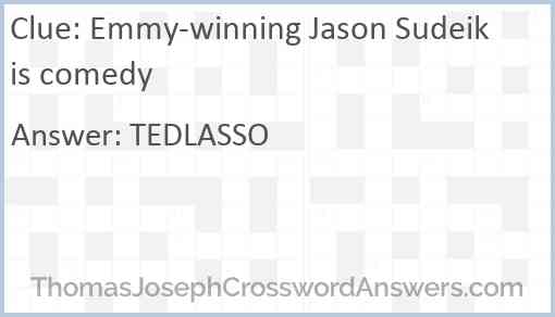 Emmy-winning Jason Sudeikis comedy Answer