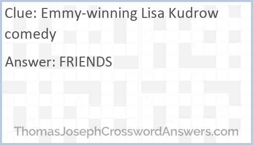 Emmy-winning Lisa Kudrow comedy Answer