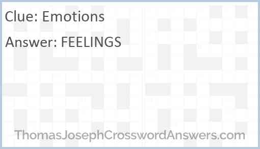 Emotions Answer