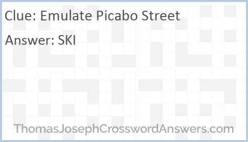 Emulate Picabo Street Answer