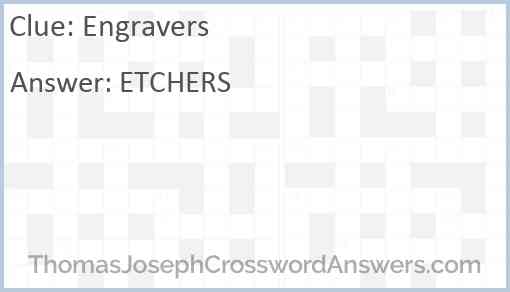 Engravers Answer