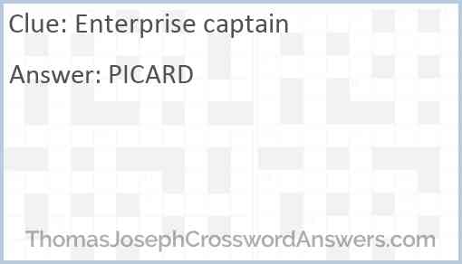 Enterprise captain Answer