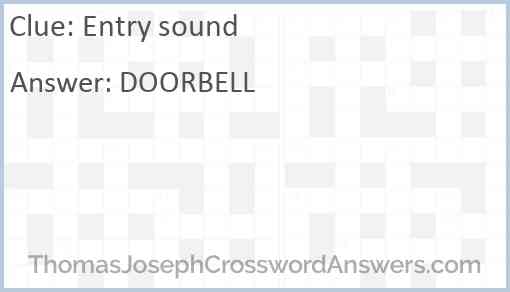 Entry sound Answer