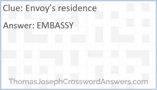 Envoy’s residence Answer